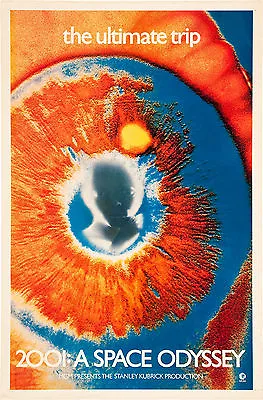 053 Vintage Movie Art Poster   2001 A Space Odyssey   • £6.99