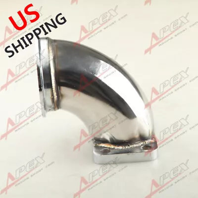 US CNC T3 Turbo Exhaust Flange To 3  ID V-Band Flange 90 Degree Elbow Adapter • $29.97