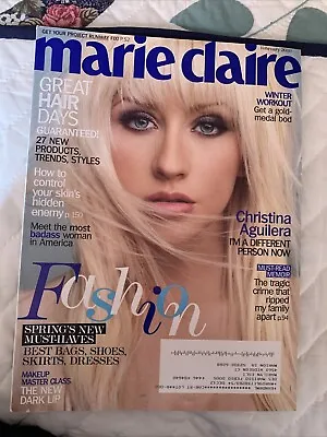 CHRISTINA AGUILERA - MARIE CLAIRE Magazine  Feb 2010 - LIKE NEW - SC • $2.99