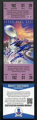 Mark Rypien Signed Autograph Auto Replica Super Bowl XXVI Ticket BAS Certified • $43.20