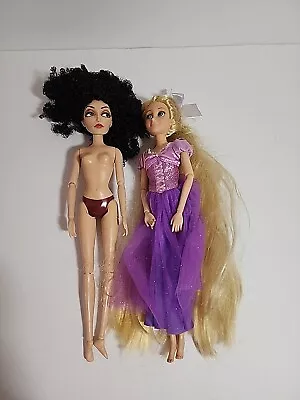 Disney Mother Gothel Nude 12  Articulated Doll Tangled Rapunzel Purple Dress • $24.99