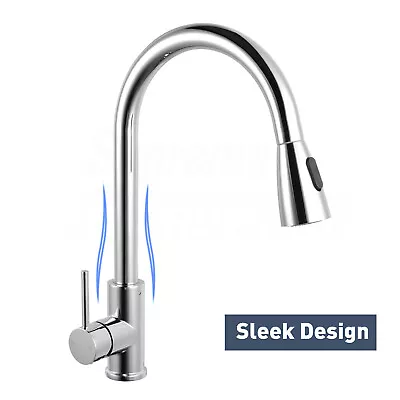 Vitarora Chrome Pull Out Kitchen Mixer Tap Laundry Sink Swivel Spout Faucet WELS • $73.90