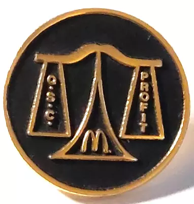 McDonald's  QSC Profit Scale Lapel Pin (061823) • $11.88