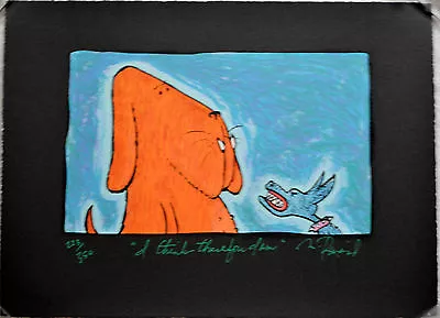 Matt Rinard I Think Therefore I Am Hand Pulled Lithograph Signed/# 223/350 W/coa • $125.96