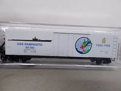 Microtrains~#03800403-uss Pampanito Navy #3-50' Boxcar #ss-383~ N-scale • $18