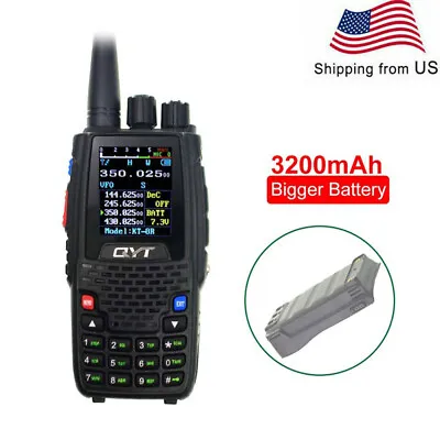 QYT KT-8R 5W With 3200mAh Battery Quad Band Two Way Radio UV Transceiver • $62.09