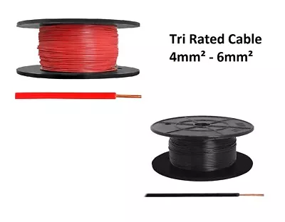 4mm 6mm Red And Black Tri Rated Cable Automotive Panel Electrical Wire Loom • £6.69