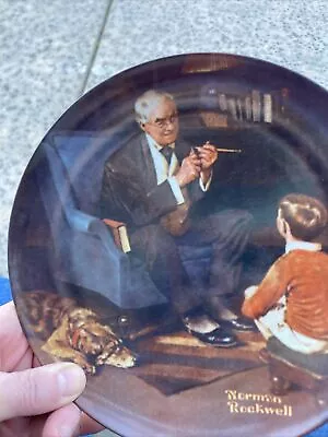 1981 Norman Rockwell  The Tycoon  Knowles Collectible Plate #vintage • $100