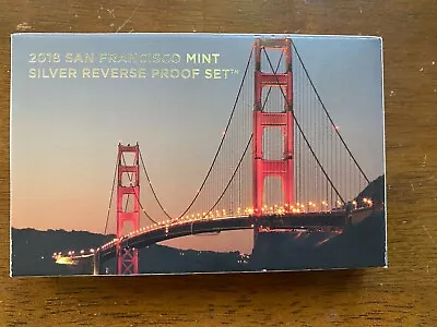 2018 SAN FRANCISCO MINT SILVER REVERSE PROOF SET W  OGP & COA • £120.53