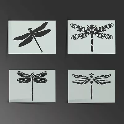 Dragonfly Stencil Moon Shabby Chic Mylar Sheet Paint Wall Art Kid190 Micron • £1.99