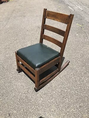 Mission Oak Child's Rocker  • $250