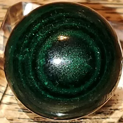 Malachite Crystal Sphere Ball Orb 19.9mm 16g. • $28.99