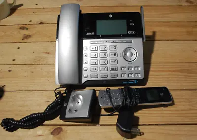 AT&T 2-Line Corded/Cordless Answering System W/ Connect To Cell TL86103 • $19.99