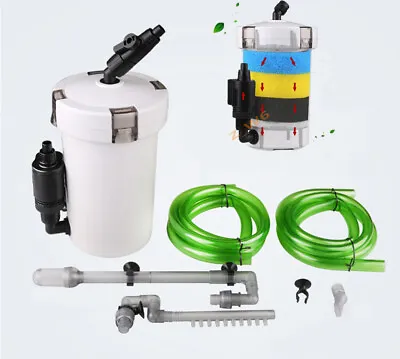 External Internal Aquarium Fish Tank Canister 30-100 GAL Filter Quiet Water Pump • $20.99