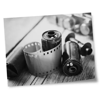 £4.99 • Buy 8x10  Prints(No Frames) - BW - Love Photography Retro Camera Film  #37014