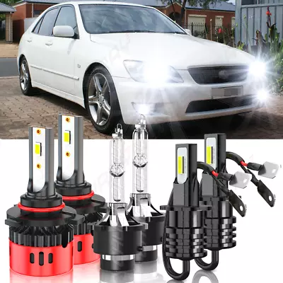 For Lexus IS300 2003-2005 6pcs HID/LED Headlight High Low+Fog Light Bulbs Kit • $41.99