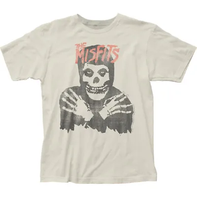 Misfits Classic Skull T Shirt Mens Licensed Rock N Roll Retro Tee Vintage White • $17.49