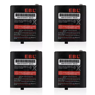 4x1000mAh Ni-MH Battery For Motorola Talkabout Radio 53615 KEBT-071A T5320 T5600 • $13.49