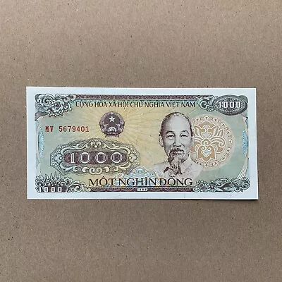 Vietnamese 1000 Dong Banknote. Vietnam Currency. Post Vietnam War Memorabilia  • $3.95