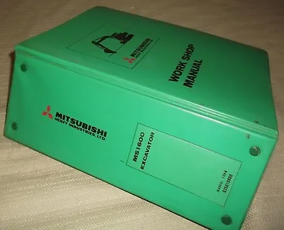 Mitsubishi Ms-1600 Excavator Service Shop Repair Workshop Manual Book • $299.99