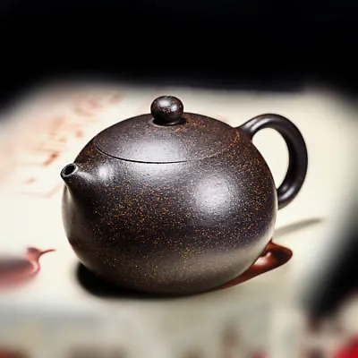 Marked True Yixing Zisha Teapot Xishi Pot Ball Infuser Holes Handmade Master Pot • $19.31