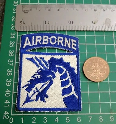 £5 • Buy WW2 US 18th (XVIII) Airbourne Corps Patch. WW2 US Army Patches