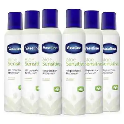 Vaseline Aloe Sensitive ProDerma Anti Perspirant Deodorant For Women 250ml 1/3/6 • £15.99