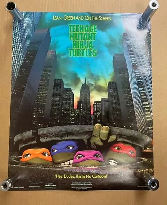 Vintage Original 1990 Teenage Mutant Ninja Turtle Movie Poster Mini 2714 16 X 20 • $29