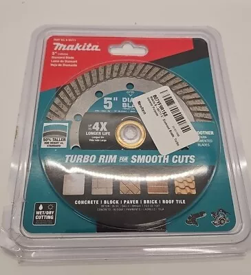 New Makita 5  Diamond Blade Turbo General Purpose B-69711 • $25