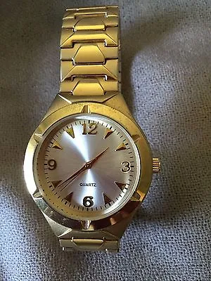 Vintage Mens Advance Quartz Watch Gold Tones Model Pur54807w - Working (gb) • $20