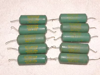 10 - Vintage  MicaMold  Tropicap Capacitor Pulls .47 Mfd  200vdc  #2 • $15