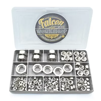 £10.59 • Buy 79 Piece M4 M5 M6 M8 M10 M12 M14 M16 A4 Stainless Steel Left Hand Thread Nut Kit
