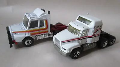 Matchbox Mack CH600 1:97 & Scania T-142 Cab Rig Delivery Trucks #8 Macau 1:90 • $12.95