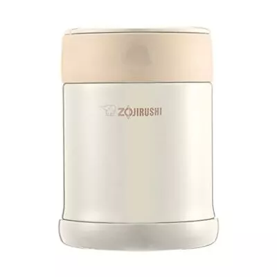 ZOJIRUSHI Stainless Steel Food Jar 350ml Cream W/Original Recipe SW-EE35-CC NEW • $97.78