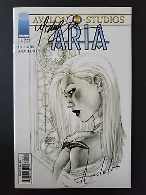 Aria #1 Sketch Variant (NM) Signed: Michael Turner Jay Anacleto (1999) • $60