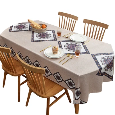 $32.66 • Buy Waterproof Vinyl Tablecloths Heavy Duty PVC Plastic Oil Proof Table Cover Decor