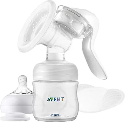 Philips Avent Silicone Manual Breast Pump With Bottle - 6 Piece Set • $104.21