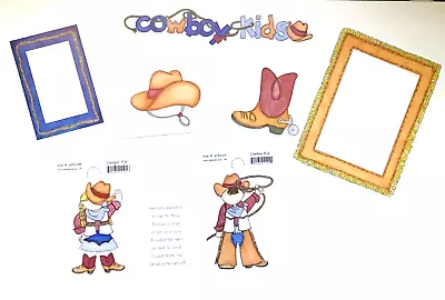 My Mind's Eye Cowboy Kids Scrapbook Die Cuts Frames 8 Piece Set • $5