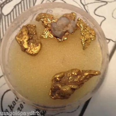$25.50 • Buy Gold Paydirt 2 Lbs 100% Unsearched And Guaranteed Added GOLD! Panning Nuggets