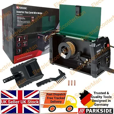 Parkside Inverter Flux Cored Wire Welder Welding Machine IP21S Gasless • £139.99