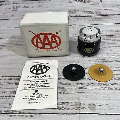 Vintage Antique AAA Auto  Directional Compass Black New • $79.95