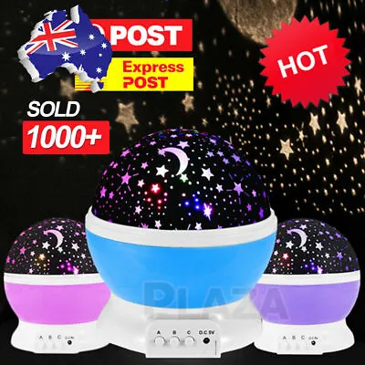 $14.85 • Buy LED Night Star Galaxy Projector Light Lamp Rotating Starry Baby Room Kids Gift