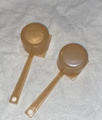 Tupperware Coffee Scoop Vintage Lot Of 2 Pastel Peach 2 TBSP Capacity USA Made • $7.99