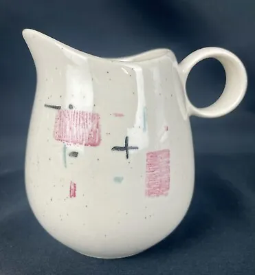 Vintage Vernonware Metlox Tickled Pink Mid Century Creamer Atomic Speckled 4  • $9