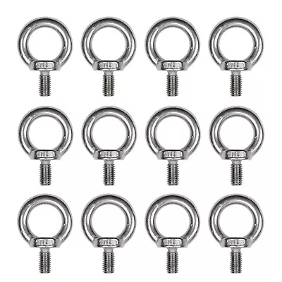 Ring Eye Bolts Screws M8 304 Stainless Steel Lifting Metric Coarse Threaded 12X • $25.10