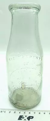 Vintage Milk Bottle Unity The Downs Co-operative Dairy Assn. Ltd Imperial Pint • $16.96