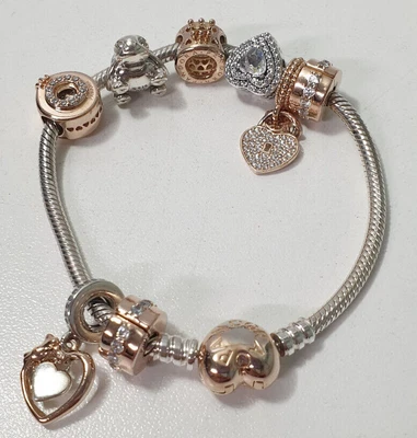 $24.50 • Buy Pandora 18cm Bracelet With Assorted Charms Bids From $1