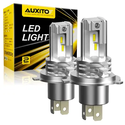 AUXITO Pair H4 Headlight Globe Light LED 6500K High Low Beam Replacement White • $35.99
