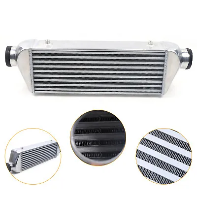 27 X7 X4  FMIC Universal Aluminum Turbo Intercooler 3'' Inlet / Outlet Tube Fin • $82.65