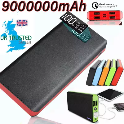 90000000mAh Power Bank Fast Charger Battery Pack Portable 4USB For Mobile Phone • £7.79